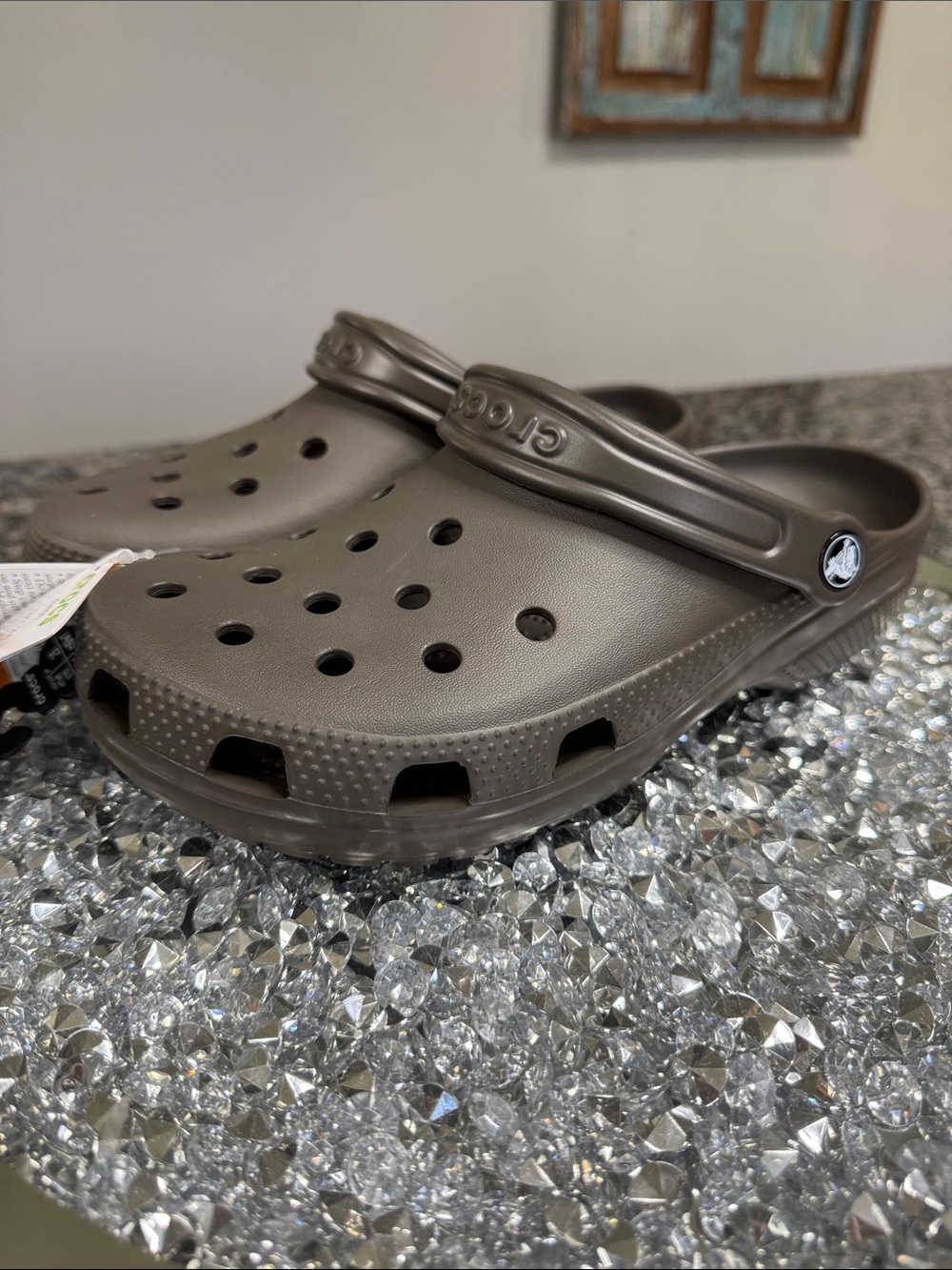 CROCS Classic Clog in chocolate NEW M7 W9 - Picture 5 of 10